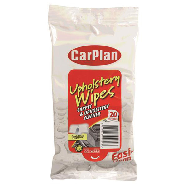  IVP020 Upholstery Wipes (Pouch of 20)