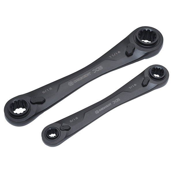Crescent® CX6DBM2 X6™ Ratcheting Spanner Set, 2 Piece