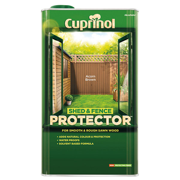 Cuprinol 5095345 Shed &amp; Fence Protector Acorn Brown 5 litre