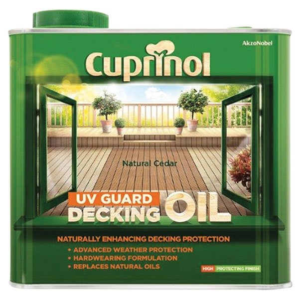 Cuprinol 5380727 UV Guard Decking Oil Teak 2.5 litre