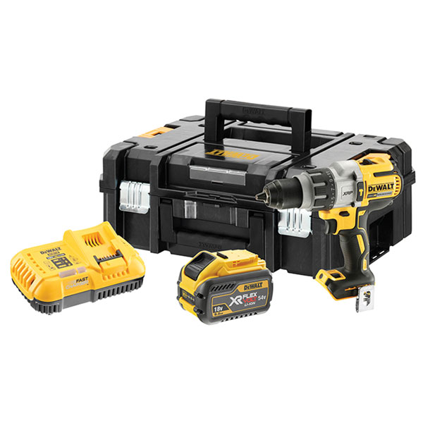 Dewalt Dcd996x1 Xr Brushless Combi Drill 54v 1 X 30ah Li Ion