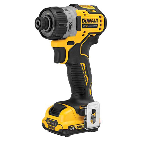 Dewalt Dcf601d2 Xr Brushless Sub Compact Screwdriver 12v 2 X 20ah