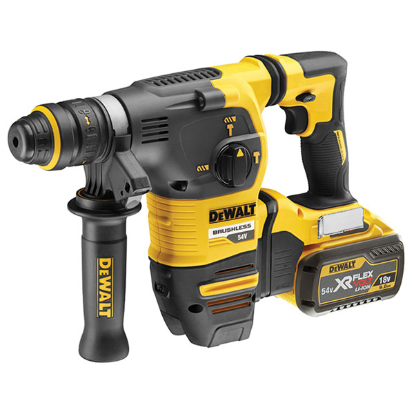 DEWALT DCH334X2 Brushless Q/C Chuck SDS Plus Hammer 18/54V 2 x 9.0...