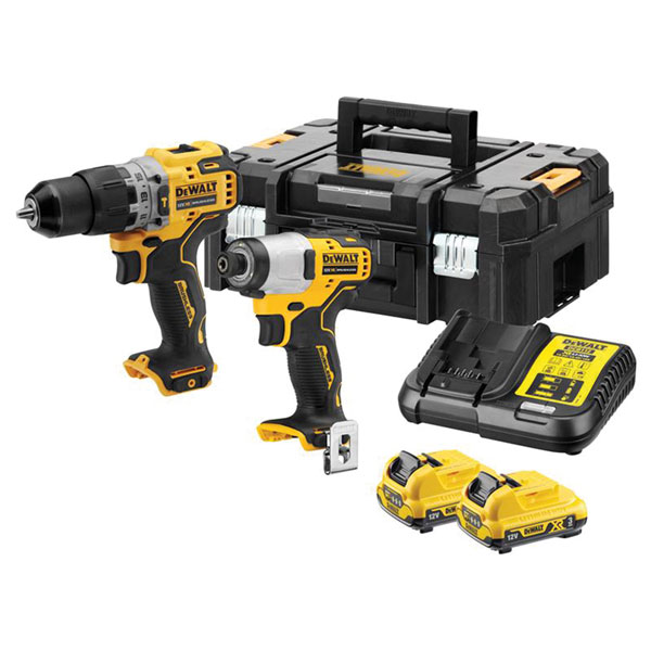 Dewalt Dck2111l2t Xr Brushless Sub Compact Twin Pack 12v 2 X 30ah