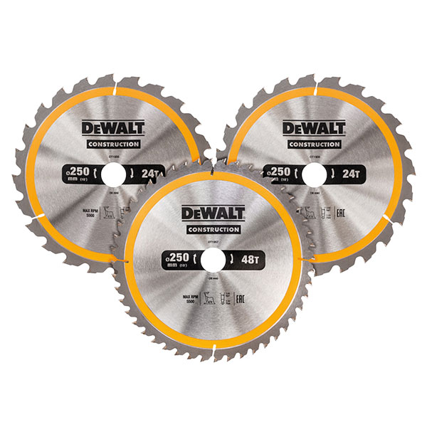 DEWALT DT1964 Construction Circular Saw Blade 3 Pack 305 x 30mm x ...