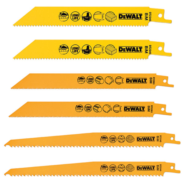 DEWALT DT2444 Reciprocating Saw Blade Set 6 Piece