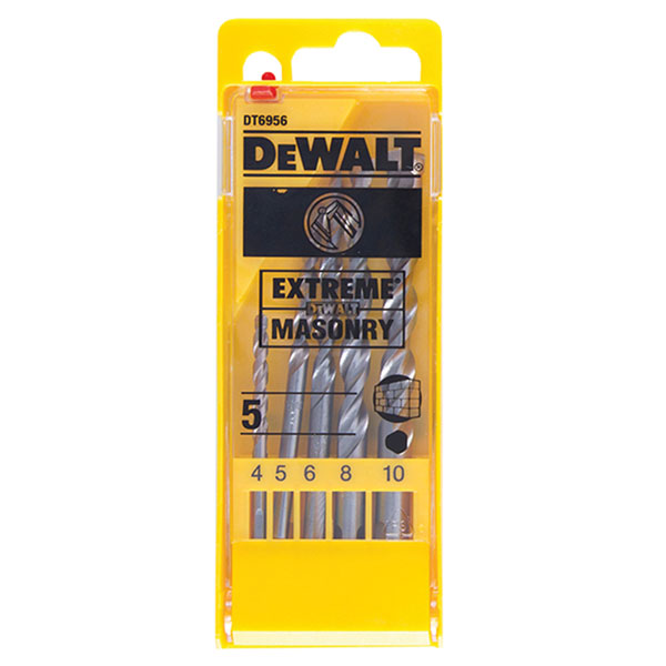 DEWALT DT6956-QZ Extreme Masonry Drill Bit Set, 5 Piece