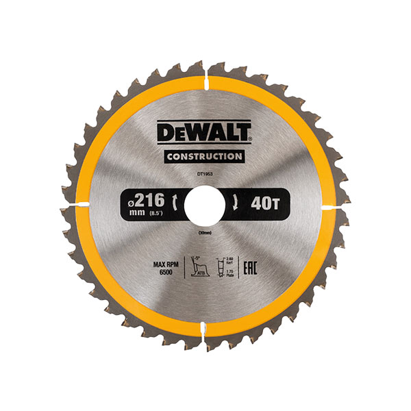 DEWALT DT1960-QZ Stationary Construction Circular Saw Blade 305 x ...