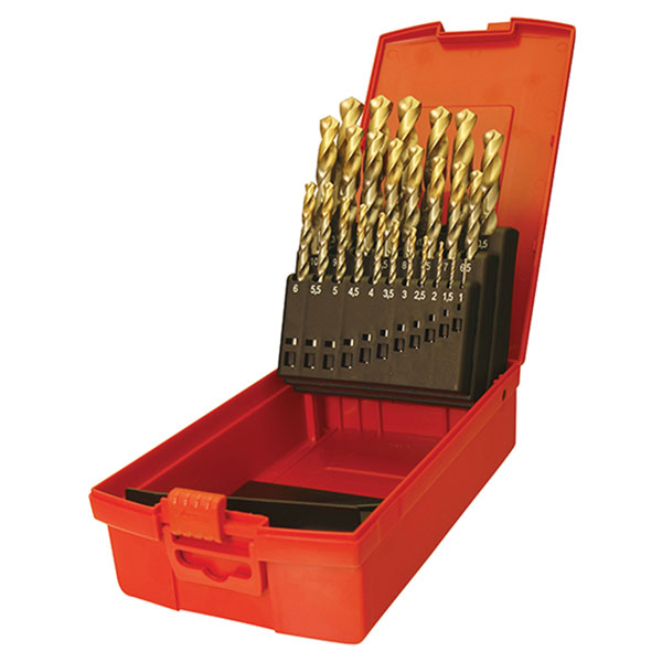 Dormer A087201 A095 Compact Set HSS TiN Drill Set of 19 1.0-10 x 0.5mm