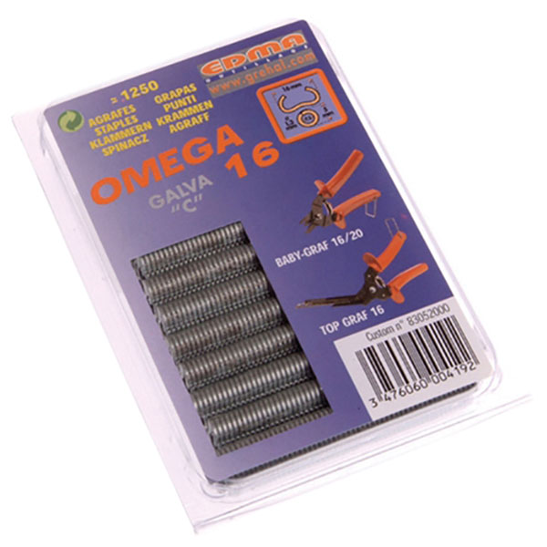 Edma 0420 Galvanised Steel Hog Ring Omega 20 (1000)