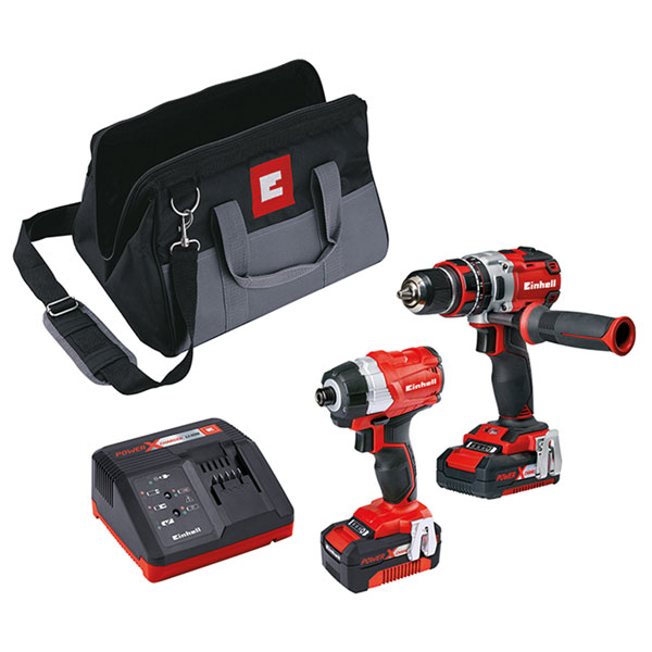 Einhell Power X Change Brushless Drill Twin Pack