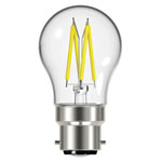 LED BC (B22) Golf Filament Non-Dimmable Bulb, Warm White 470 lm 4W