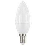 LED SES (E14) Opal Candle Non-Dimmable Bulb, Warm White 470 lm 5.9W (Pack 4)