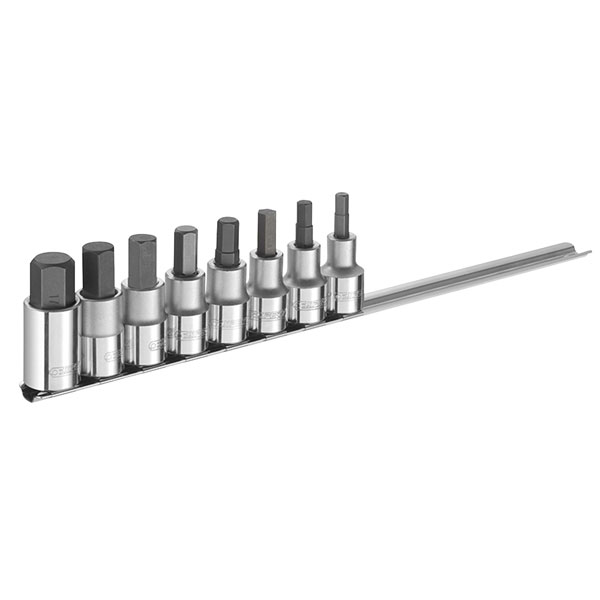 Expert E032904 Hex Bit Socket Set of 8 1/2in Drive