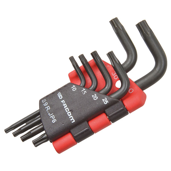 Facom 89R.JP6 ResisTORX Hexagon Key Set of 6 (TX10 - TX40)