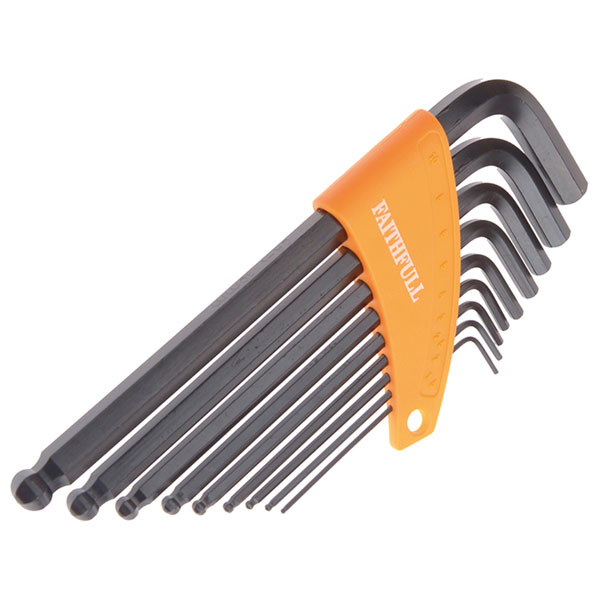 Click to view product details and reviews for Faithfull Faihks9mlb Ball End Long Arm Hexagon Key Set Of 9 Metric.