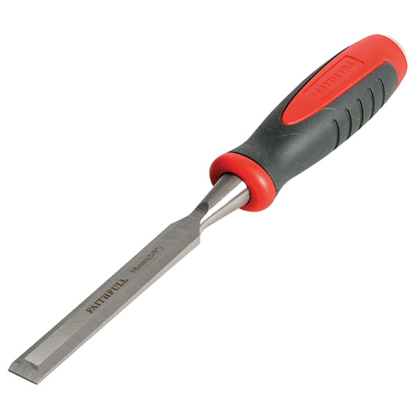 Faithfull ERKX2006 Bevel Edge Chisel Red Soft Grip 6mm (1/4in)