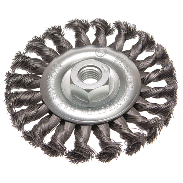 Faithfull 4311514135 Circular Wire Brush 115 x 12mm M14x2 Bore 0.3...