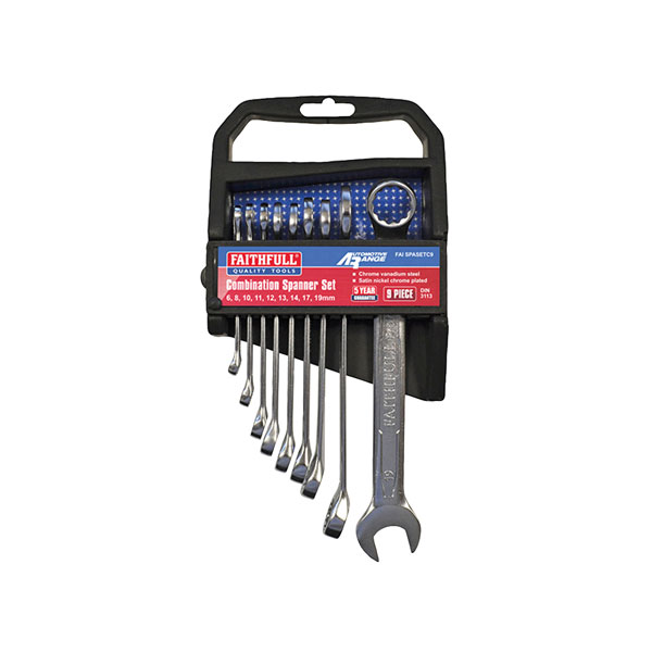 Click to view product details and reviews for Faithfull Faispasetc18 Chrome Vanadium Combination Spanner Set 18.