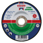 Depressed Centre Stone Grinding Disc 100 x 6 x 16mm