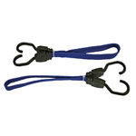 Flat Bungee Flat Cord 46cm (18in) Blue 2 Piece