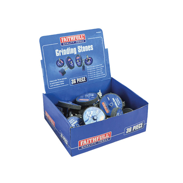 Faithfull FAIGWA36 Grinding Wheel Assortment, 36 Piece
