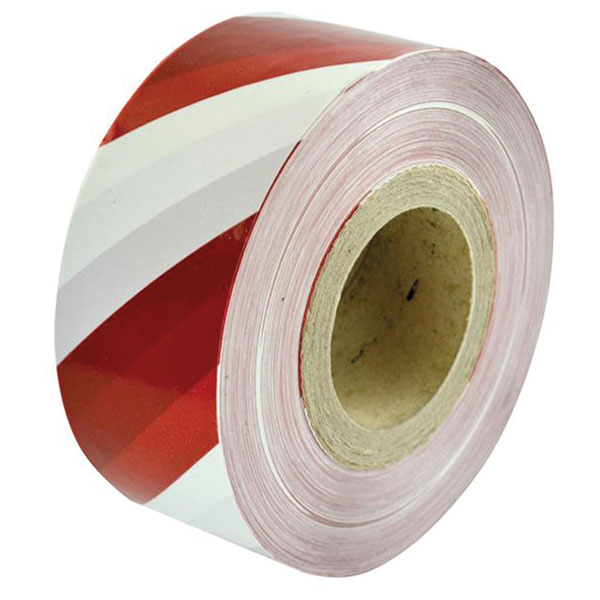 002570250RWTB Heavy-Duty Barrier Tape Red & White 70mm x 250m