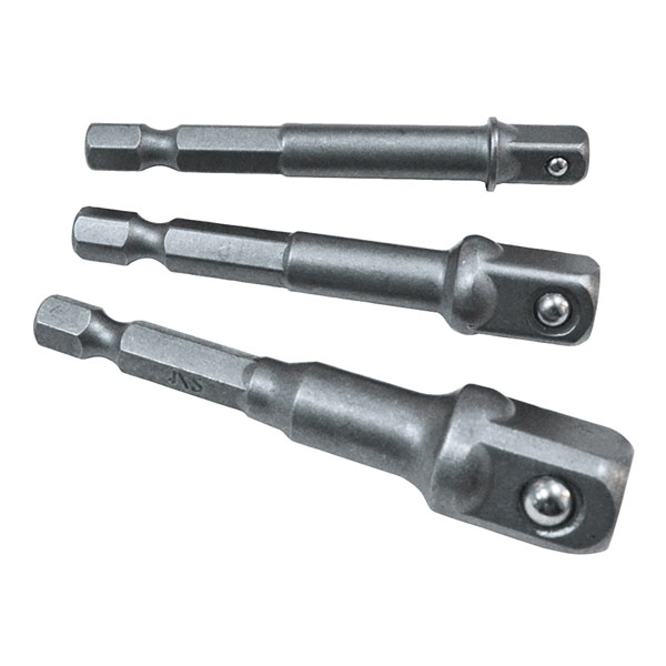 Faithfull FAISBSOCDRIV Hex to Square Drive Adaptor Set, 3 Piece