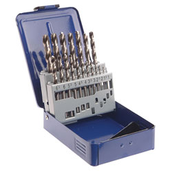 HSS Drill Bit Set of 19 M2 1 - 10mm & Case