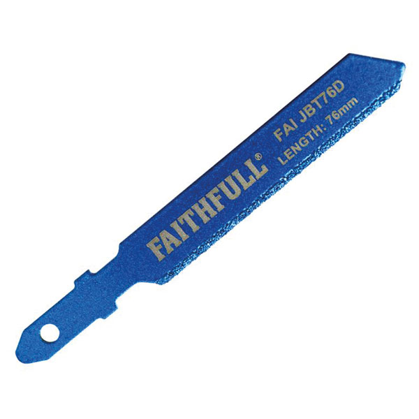 Faithfull FAIJBT76D Jigsaw Blade Diamond Grit 76mm