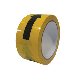 Laminated Self-Adhesive Hazard Tape Arrows Black/Yellow 50mm x 33m