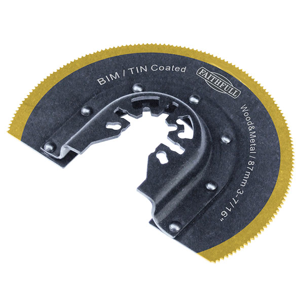 Faithfull M0010008P Multi-Function Tool Bi-Metal Radial Saw TiN Co...