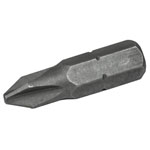 Phillips S2 Grade Steel Screwdriver Bits PH1 x 25mm (Pack 3)