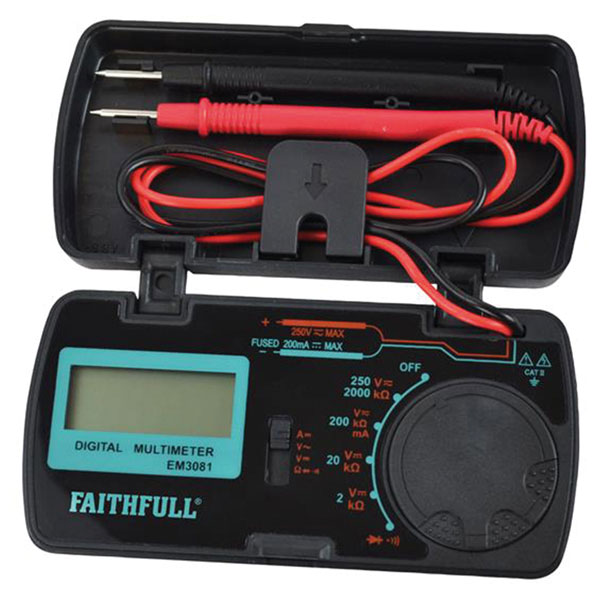 Faithfull EM3081 Pocket Portable Multimeter