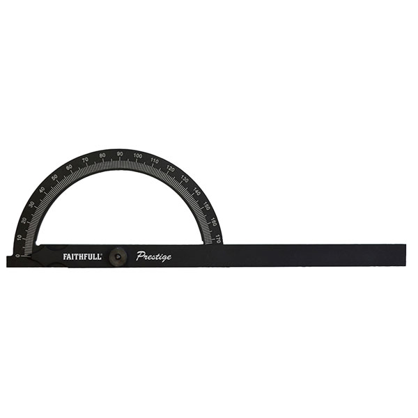 Faithfull 755002 Prestige Angle Gauge Black Aluminium 150 x 270mm