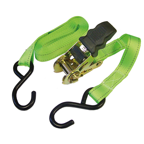 Faithfull FAITDRAT51SH Ratchet Tie-Downs S-Hook 5m x 25mm - 2 Piece