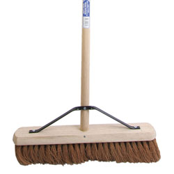 Broom Soft Coco 450mm (18in) + Handle & Stay