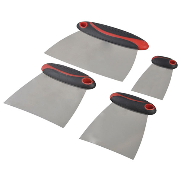 Faithfull FAISGFILLERS Stainless Steel Filler & Spreader Set, 4 Piece