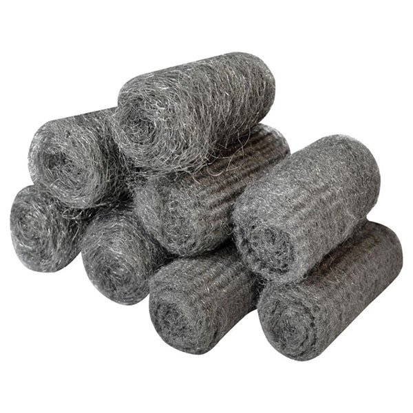 Faithfull FAIASW8A Steel Wool, Assorted Grades 20g Rolls (Pack 8)