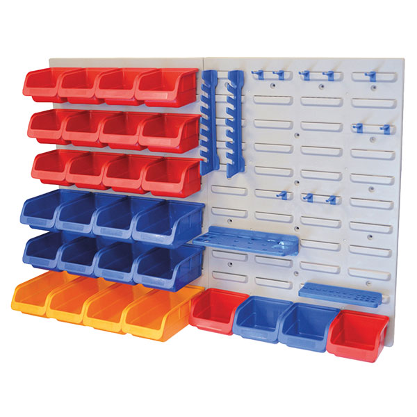  FAIPAN43 Storage Bin Set with Wall Panels 43 Piece