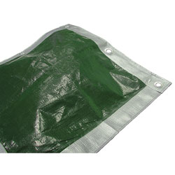 Tarpaulin Green / Silver 3.6 x 2.7m (12 x 9ft) 80gsm