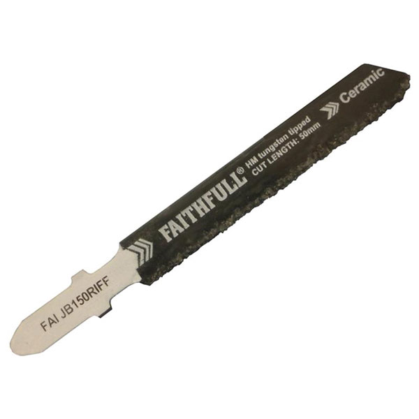 Faithfull FAIJB150RIFF TCT Riff Tile Cutting Jigsaw Blades Pack of 5