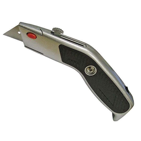Click to view product details and reviews for Faithfull Faitkra Trimming Knife Angled Head Retractable Blade.