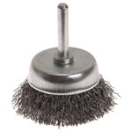 Wire Cup Brush 50mm x 6mm Shank, 0.30mm Wire