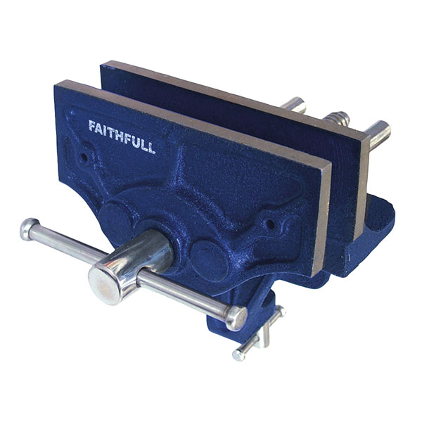 Faithfull 34 Woodcraft Vice 150mm (6in) - Clamp Mount