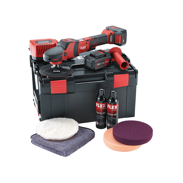 Flex Power Tools 465119 Cordless Rotary Polisher 150mm 18V 2 x 5.0...