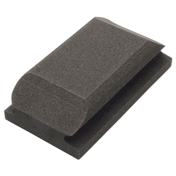 Flexipads World Class 56010 Hand Sanding Block Shaped Black 70 x 125mm