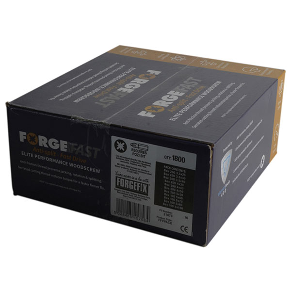 ForgeFix FFPPACK ForgeFast Pozi Compatible Wood Screw Forge Pack 1...