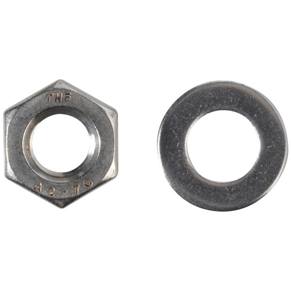  FPNUT12SS Hexagonal Nuts & Washers A2 Stainless Steel M12 ForgePack 6