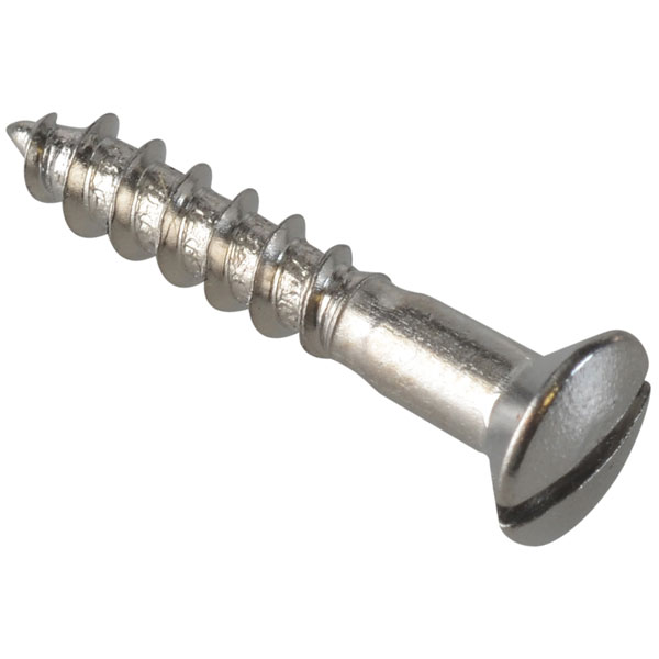 ForgeFix Multi-Purpose Screw SL Raised Head Chrome Plated 4.0x40mm...